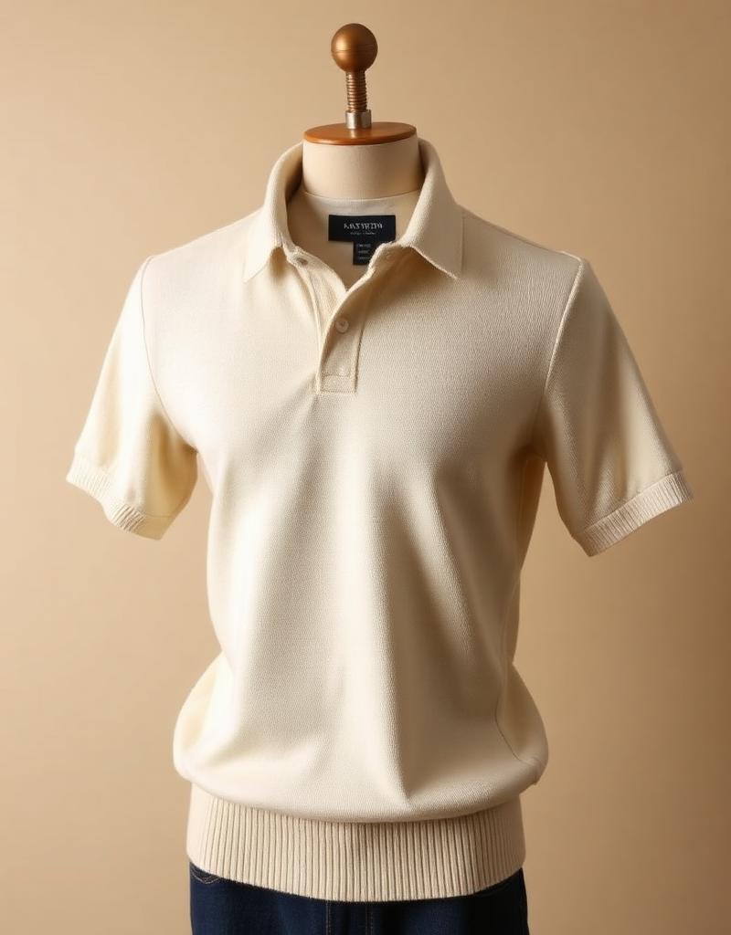 Cream Cashmere Polo