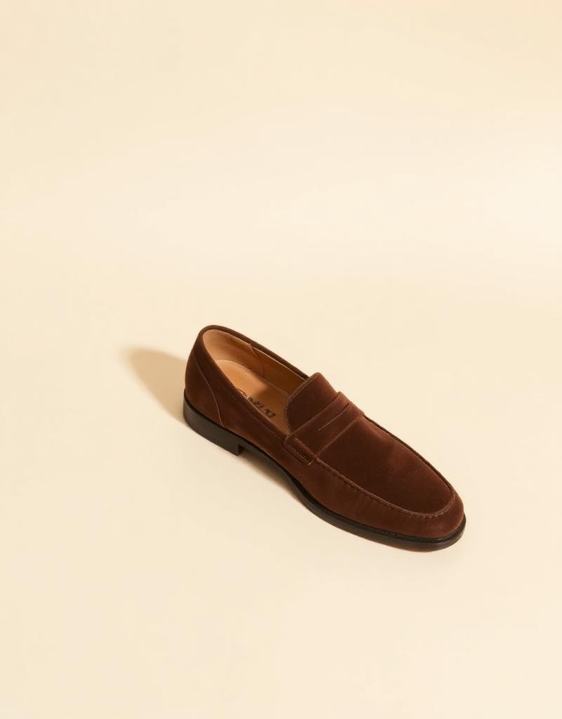Brown Suede Loafers